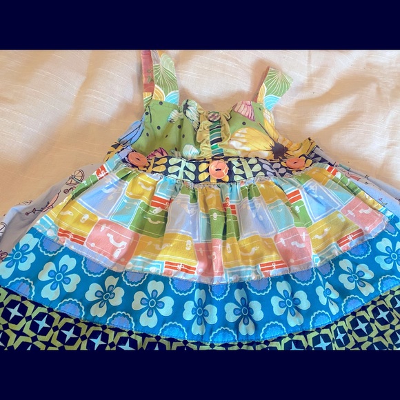 Matilda Jane Beautiful Parade Elephant Apron Dress sz. 2 - Picture 2 of 9